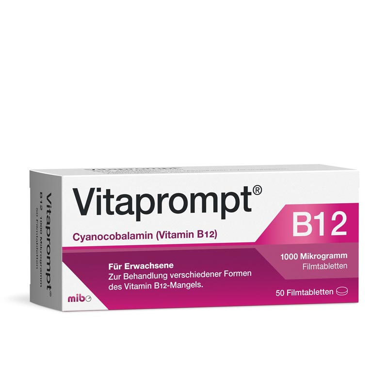VITA prompt B12 1000 Mikrogramm mibe 50 St Filmtabletten