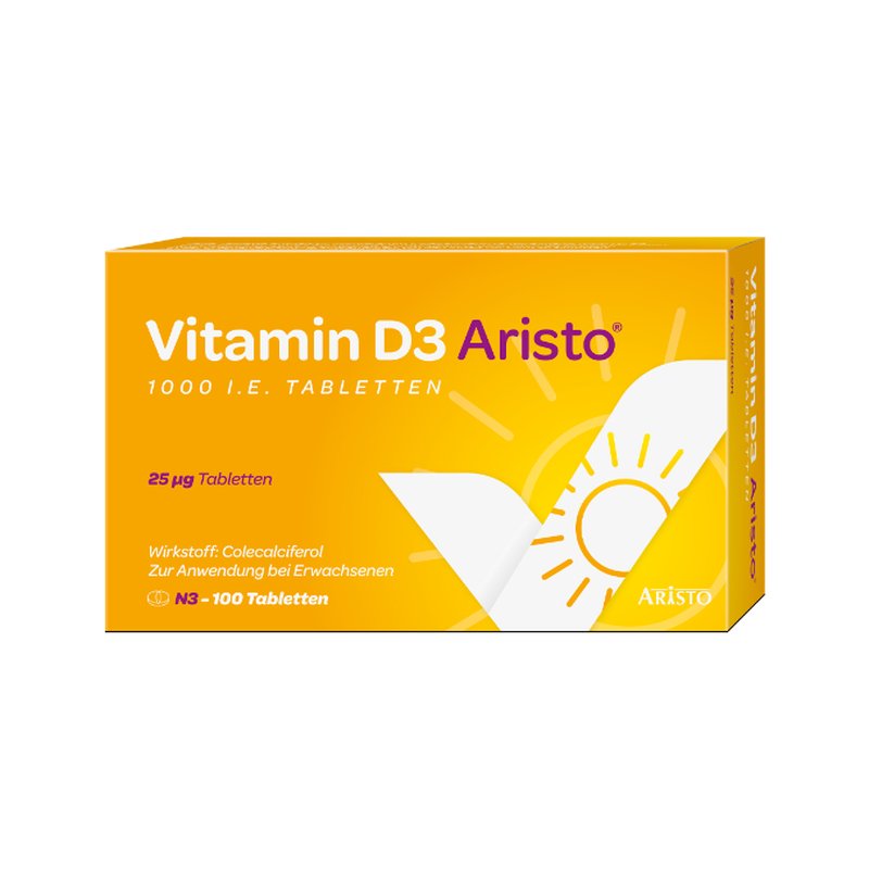 Vitamin D3 Aristo 1000 I.E. 100 St Tabletten