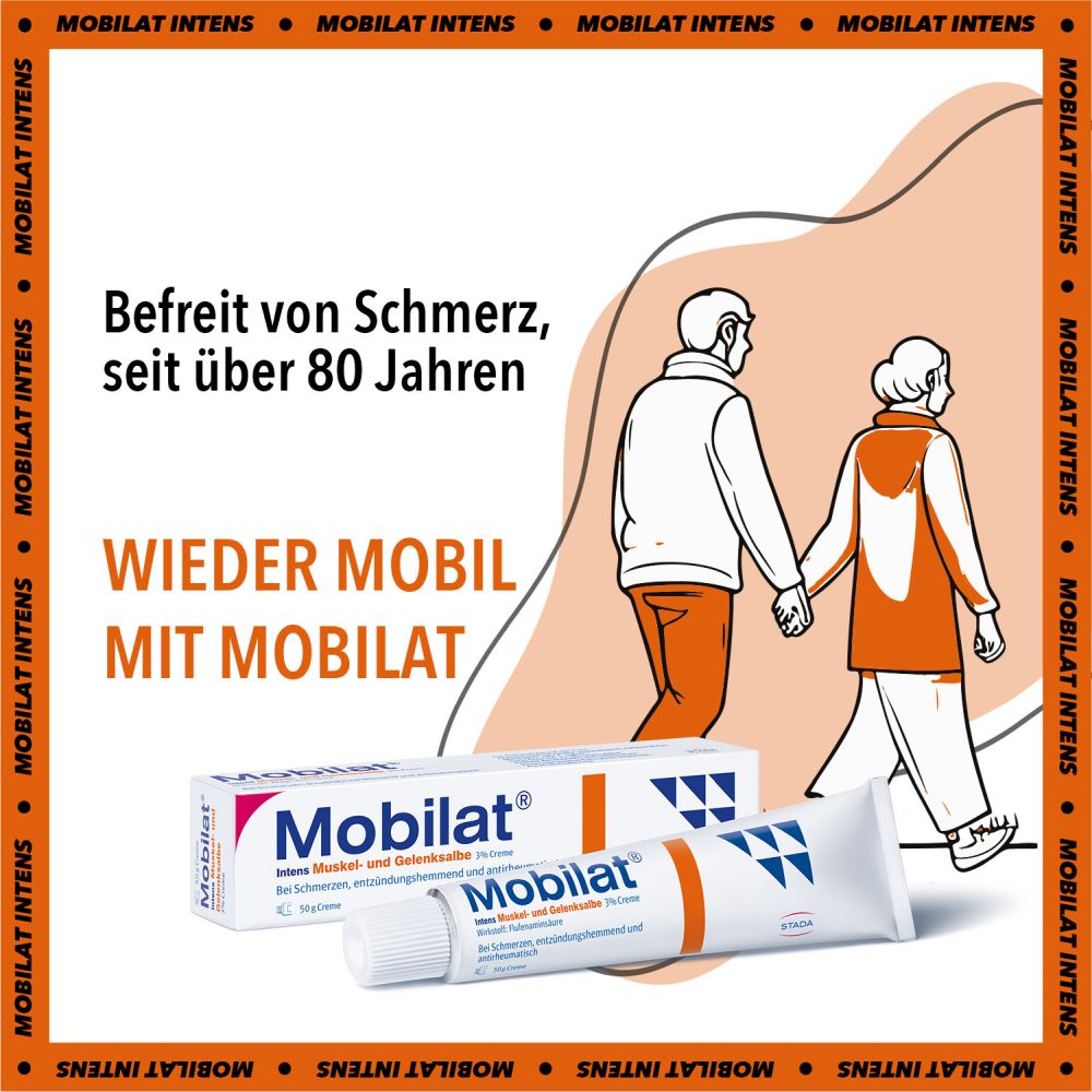 Mobilat Intens Muskel- und Gelenksalbe 3% 50 g Creme