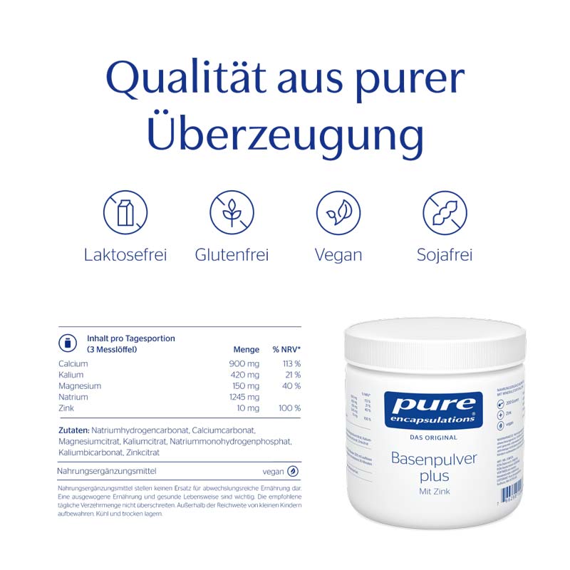 pure encapsulations Basenpulver plus  200 g Pulver