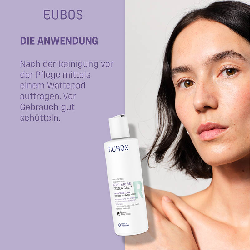 EUBOS KÜHL & KLAR ANTI-RÖTUNG TONER 200 ml Flüssigkeit