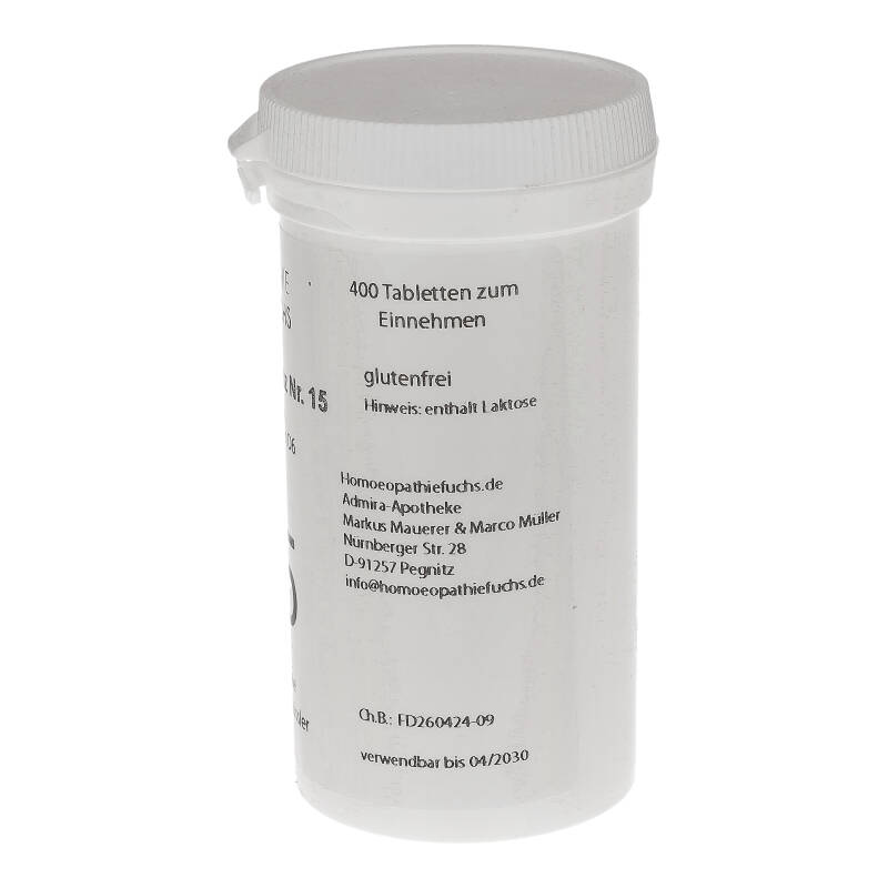 HOMOEOPATHIEFUCHS Schüssler-Salz Nummer 15 Kalium jodatum D6 Biochemie 400 St Tabletten