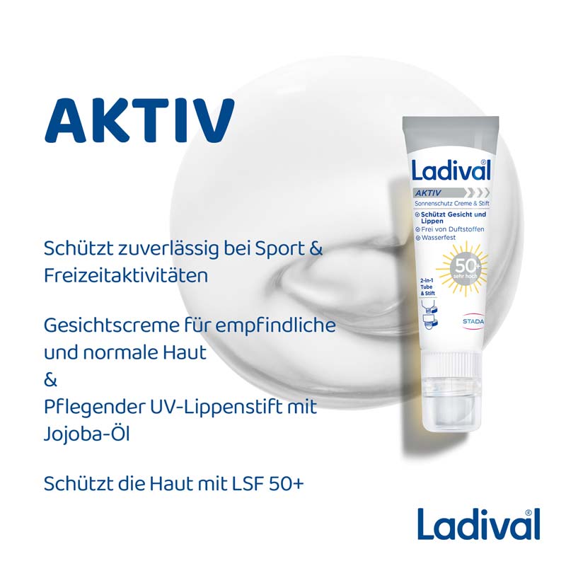 Ladival AKTIV Sonnenschutz Creme & Stift LSF 50+ 30 ml Creme