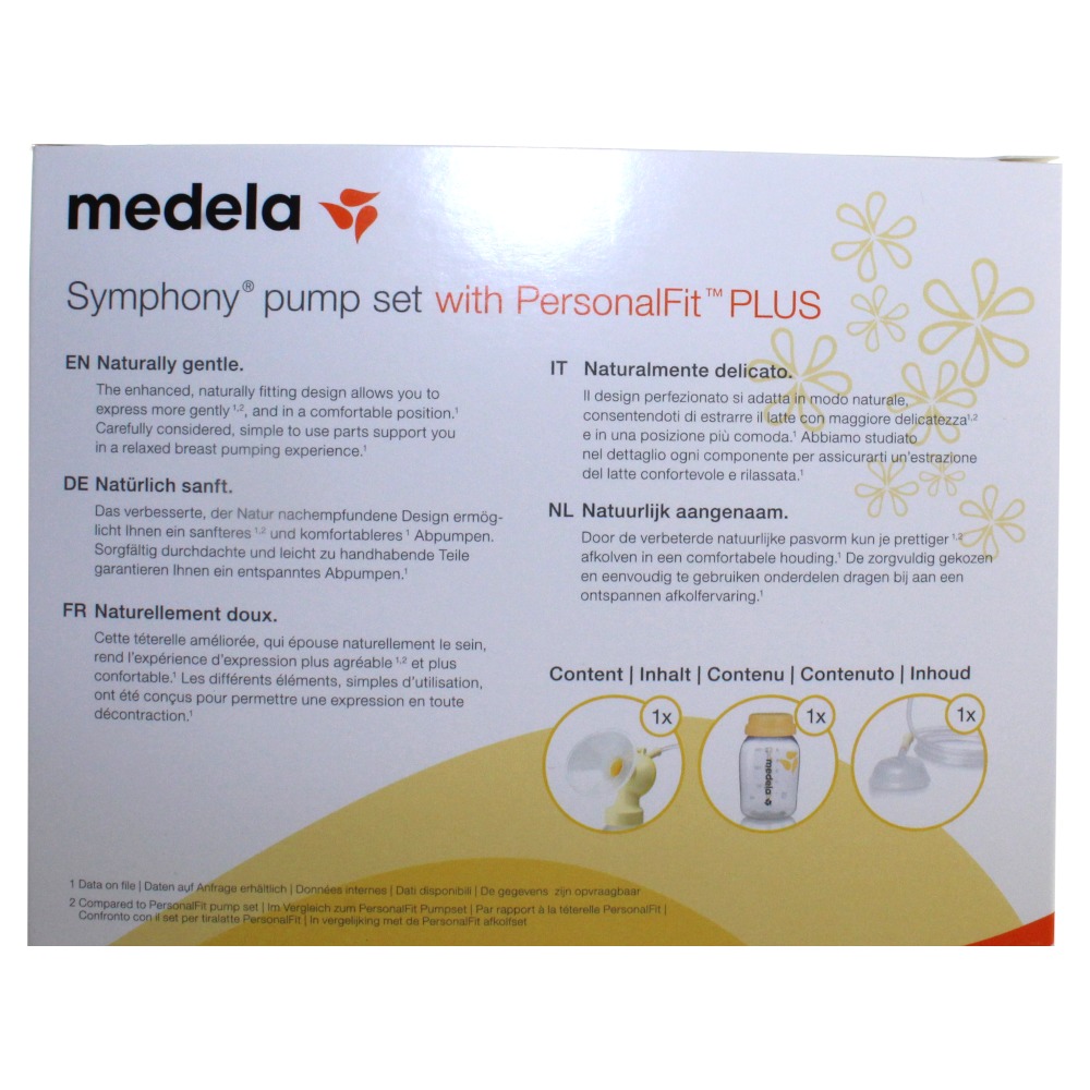 MEDELA Symphony Einzelpumpset mit PersonalFit™ PLUS Brusthaube, Größe M 1 St