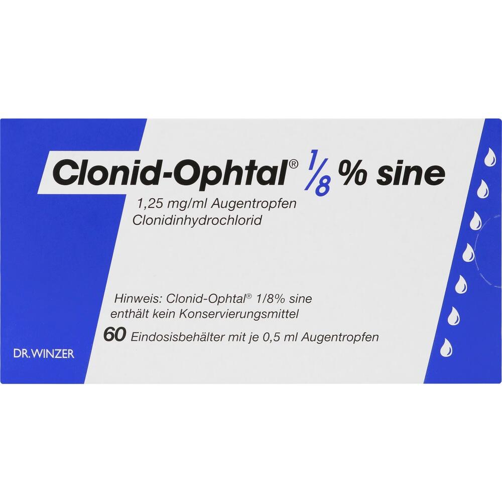 Clonid-Ophtal 1/8% sine Augentropfen 60X0.5 ml Augentropfen