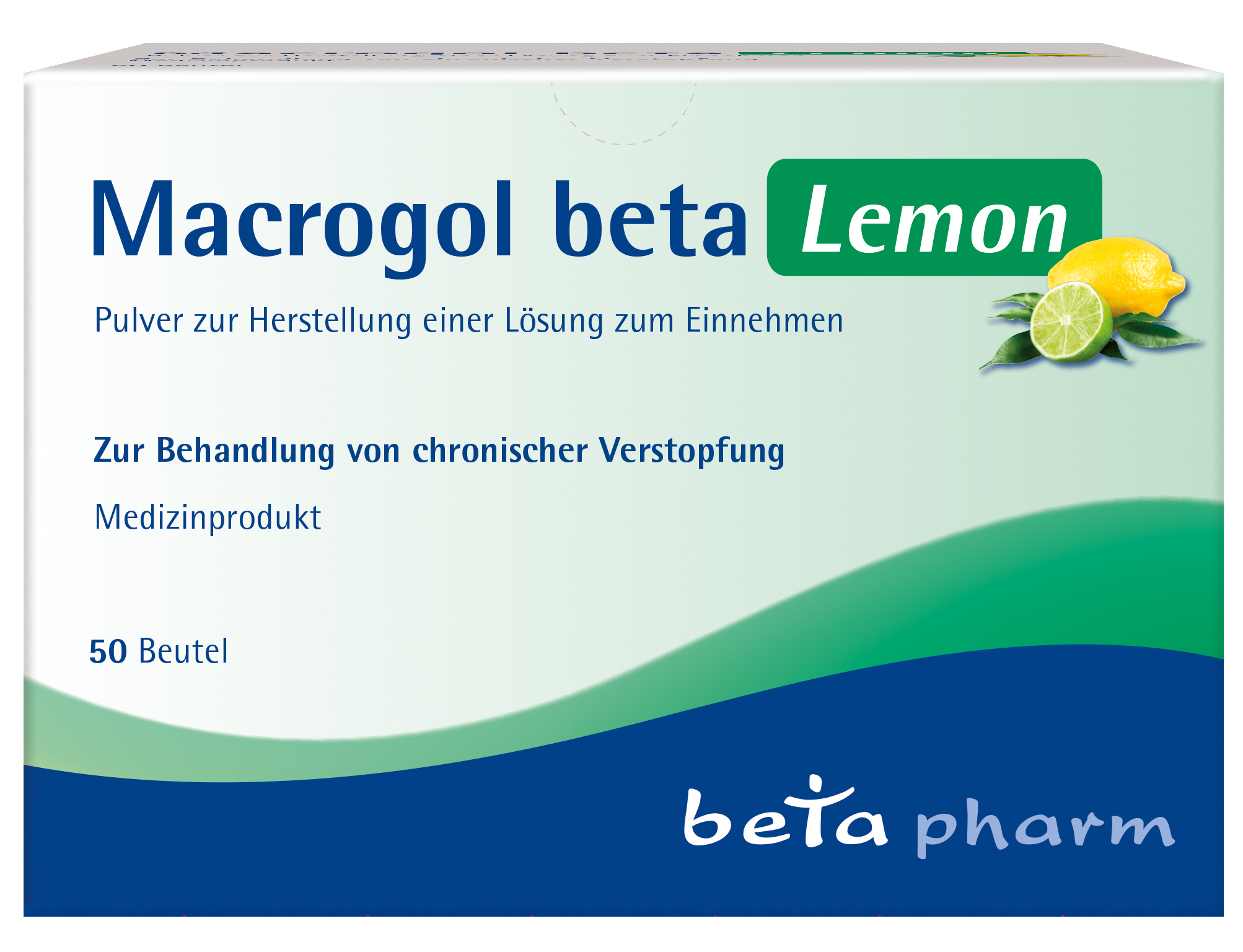 Macrogol beta Lemon 50 St Pulver zur Herstellung einer Lösung zum Einnehmen