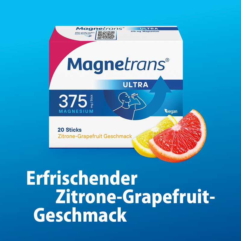 Magnetrans ULTRA 375 mg / Stick MAGNESIUM Zitrone-Grapefruit Geschmack 50 St Granulat