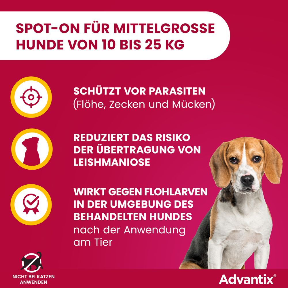 ADVANTIX SPOT-ON HUND 10-25KG 4 St Lösung