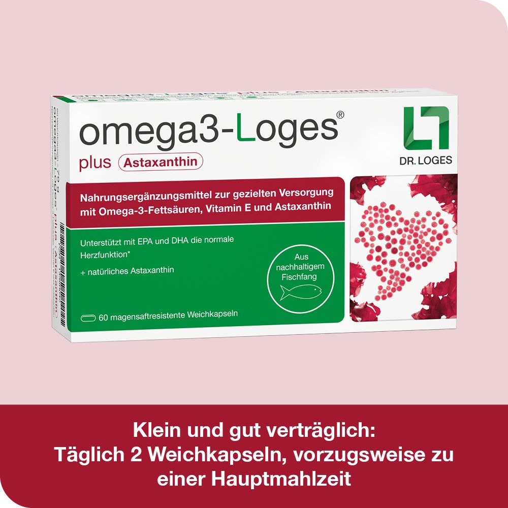 omega 3-Loges plus Astaxanthin 60 St Kapseln