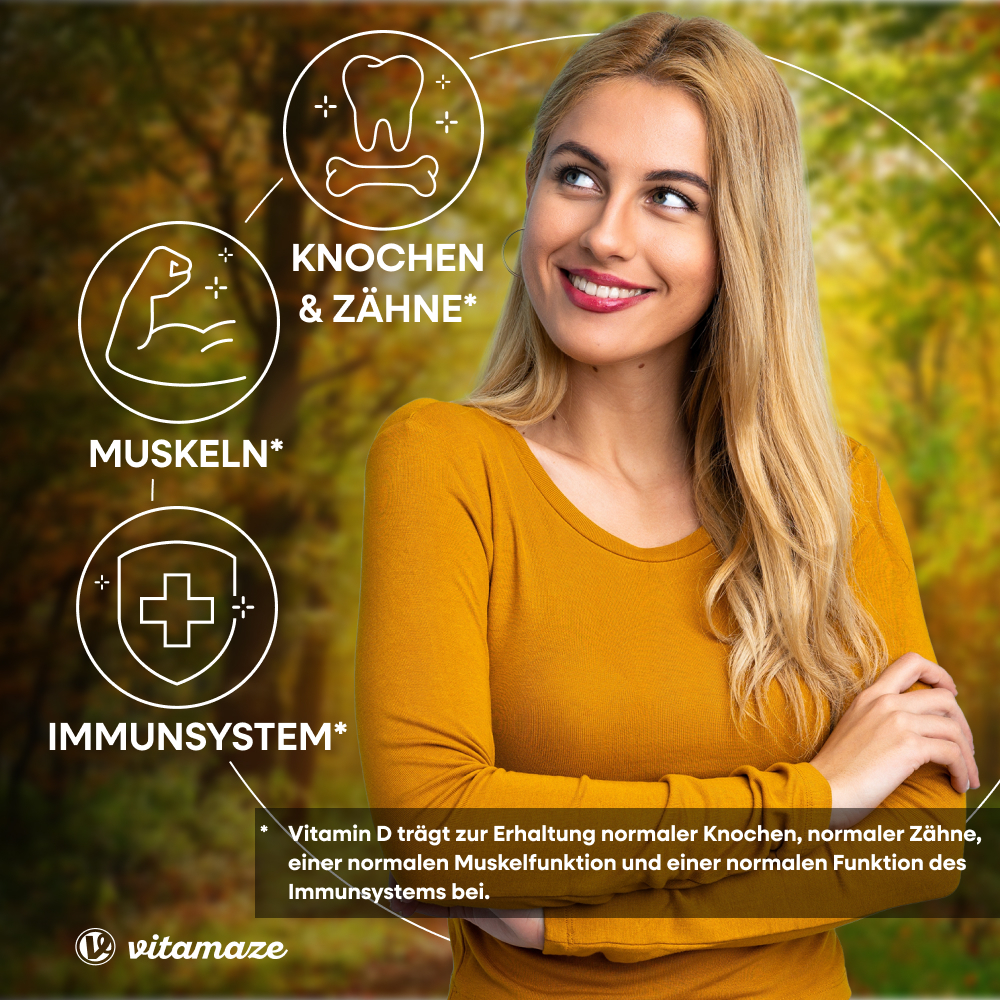 vitamaze VITAMIN D3 20.000 I.E. Depot hochdosiert 180 St Tabletten
