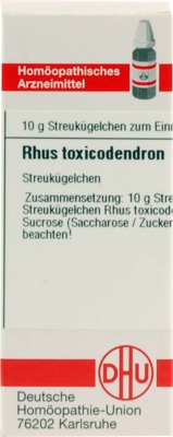 RHUS TOXICODENDRON D 4 Globuli 10 g Globuli
