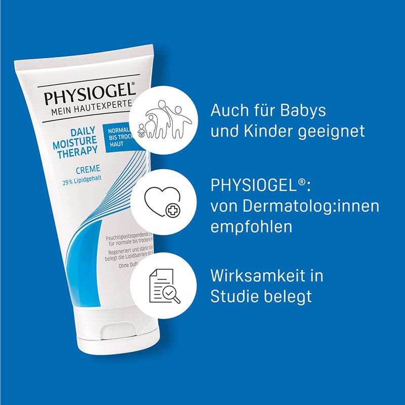 PHYSIOGEL DAILY MOISTURE THERAPY CREME normale bis trockene Haut 150 ml Creme