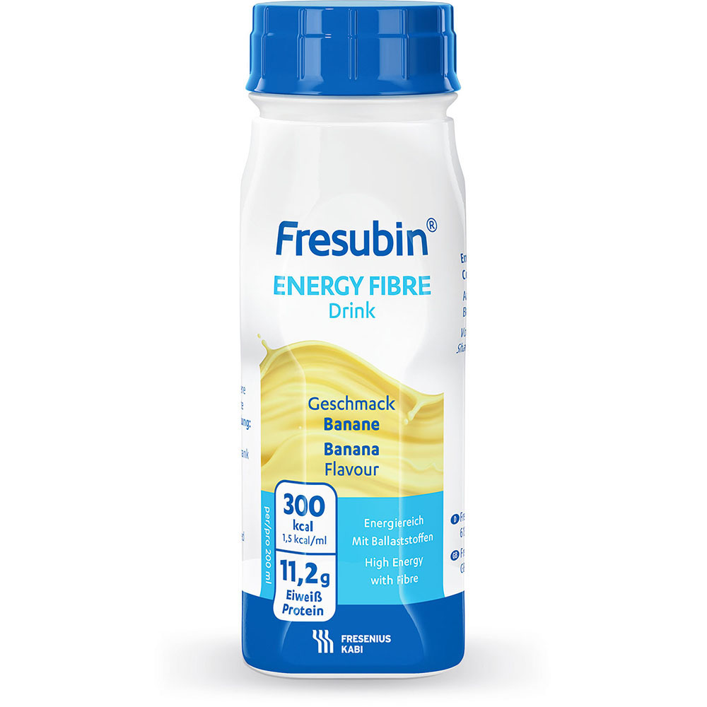 Fresubin Energy Fibre Trinknahrung Banane 6X4X200 ml Lösung