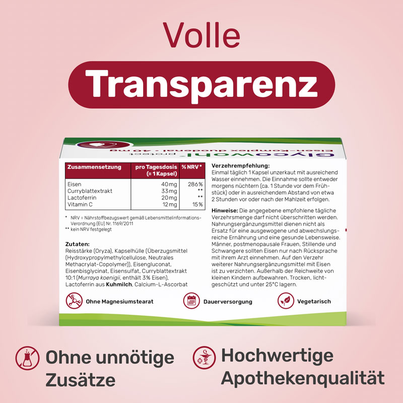 Glycowohl  protect Eisen-Komplex duodenal 40 mg 90 St Kapseln