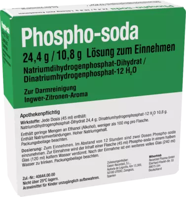 PHOSPHO-soda 24,4 g/10,8 g Lösung zum Einnehmen 100X45 ml Lösung zum Einnehmen
