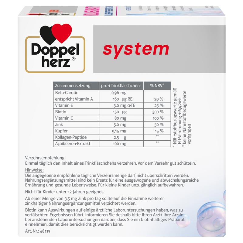 Doppelherz system KOLLAGEN BEAUTY  30 St Ampullen