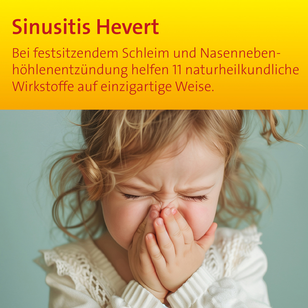 SINUSITIS HEVERT- Bei Schnupfen und Entzündungen der Nasennebenhöhlen 100 St Tabletten