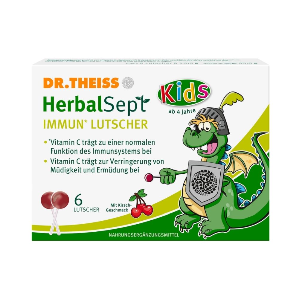 DR.THEISS HerbalSept Immun Lutscher Kids 6 St Bonbons