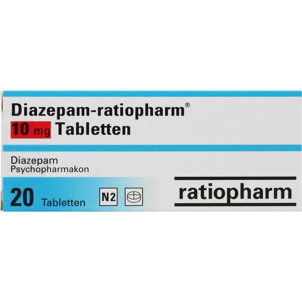 Diazepam-ratiopharm 10mg 20 St Tabletten