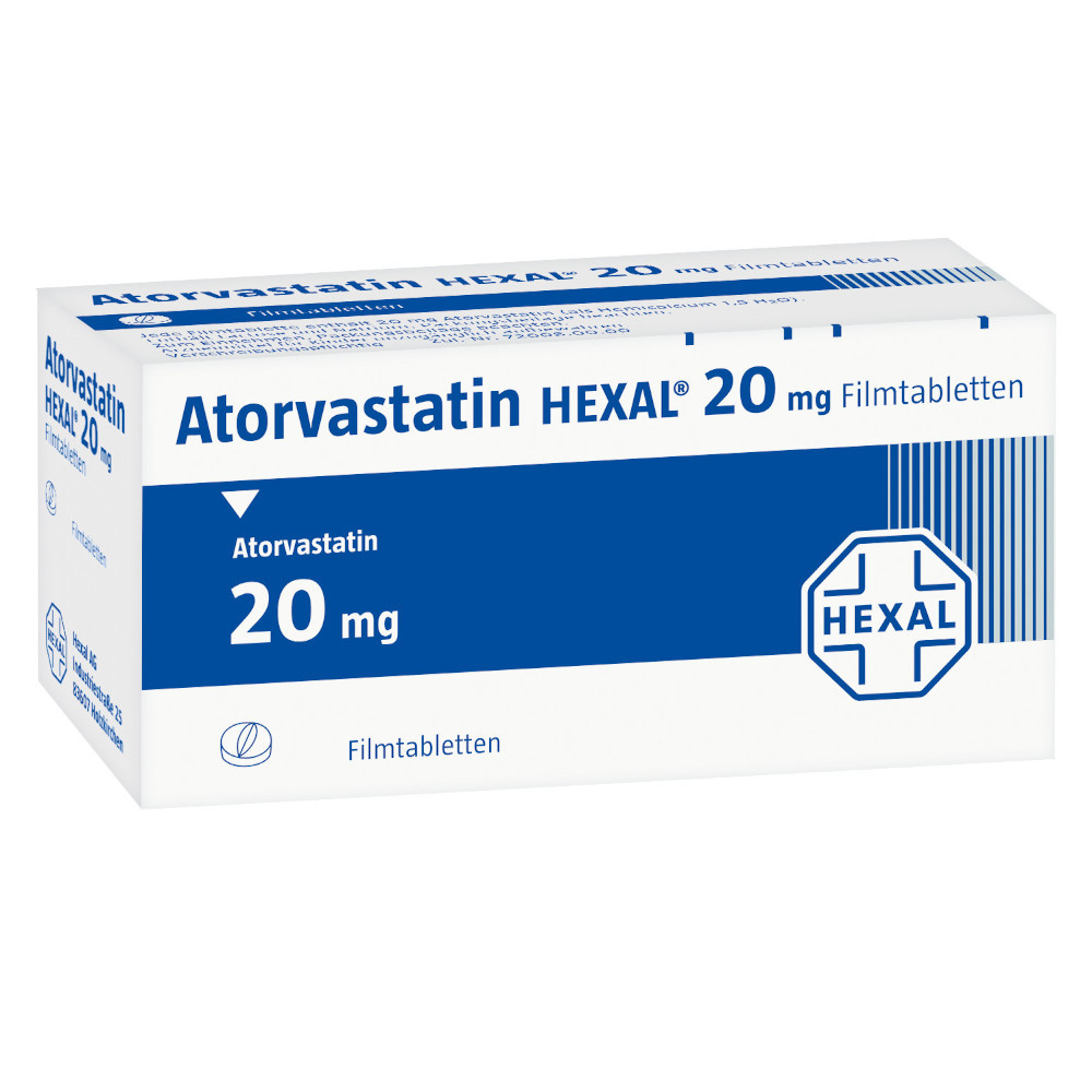 Atorvastatin Hexal 20mg 30 St Filmtabletten