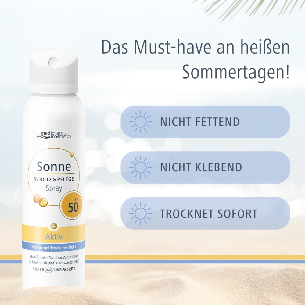 medipharma cosmetics Sonne SCHUTZ & PFLEGE Spray LSF 50 150 ml Spray