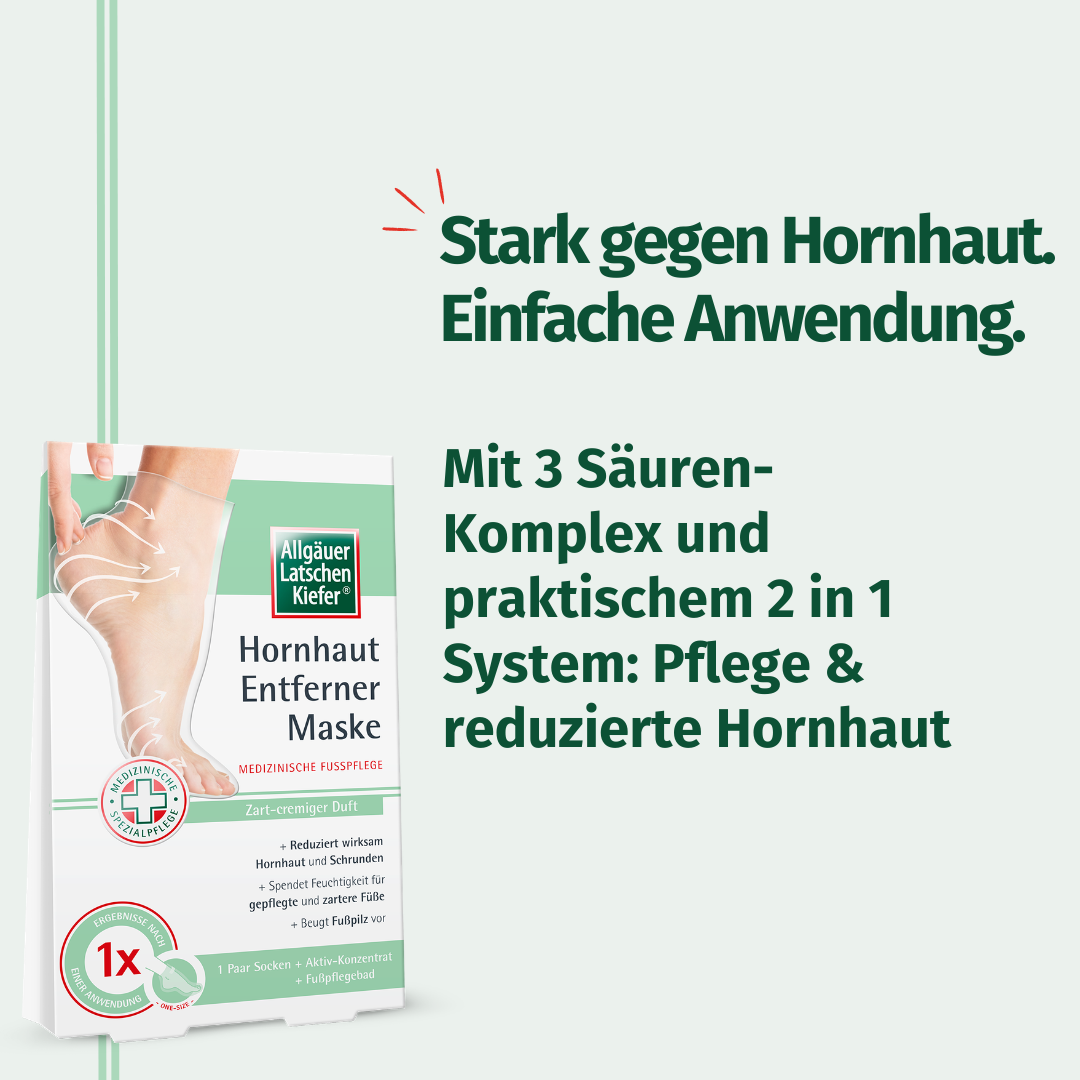 Allgäuer Latschen Kiefer Hornhaut Entferner Maske 1 Packung