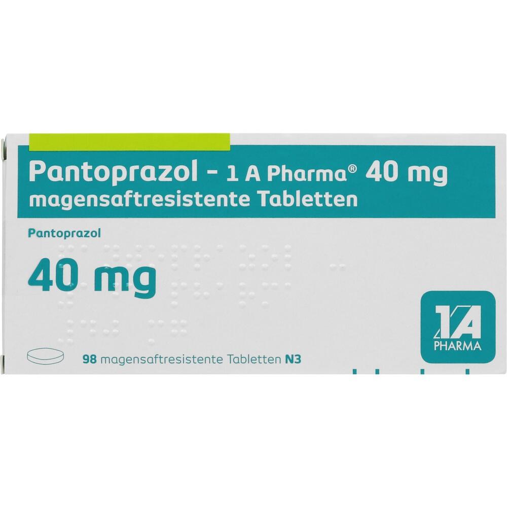 Pantoprazol-1 A Pharma 40mg 98 St Tabletten magensaftresistent