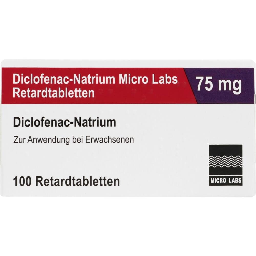 Diclofenac-Natrium Micro Labs 75mg 100 St Retard-Tabletten