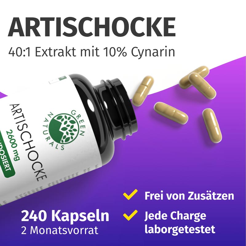 GREEN NATURALS ARTISCHOCKE 240 St Kapseln