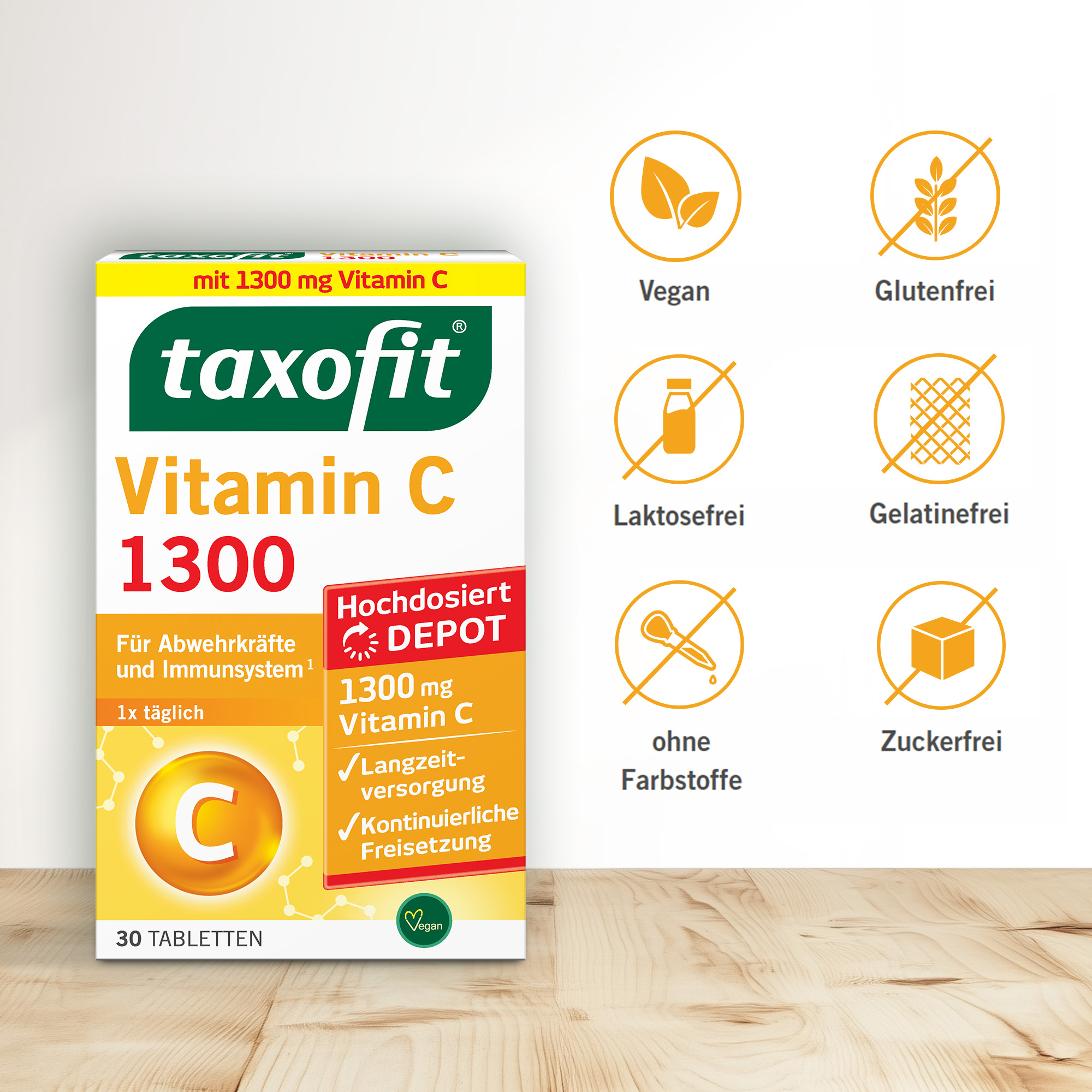 taxofit Vitamin C 1300 30 St Tabletten