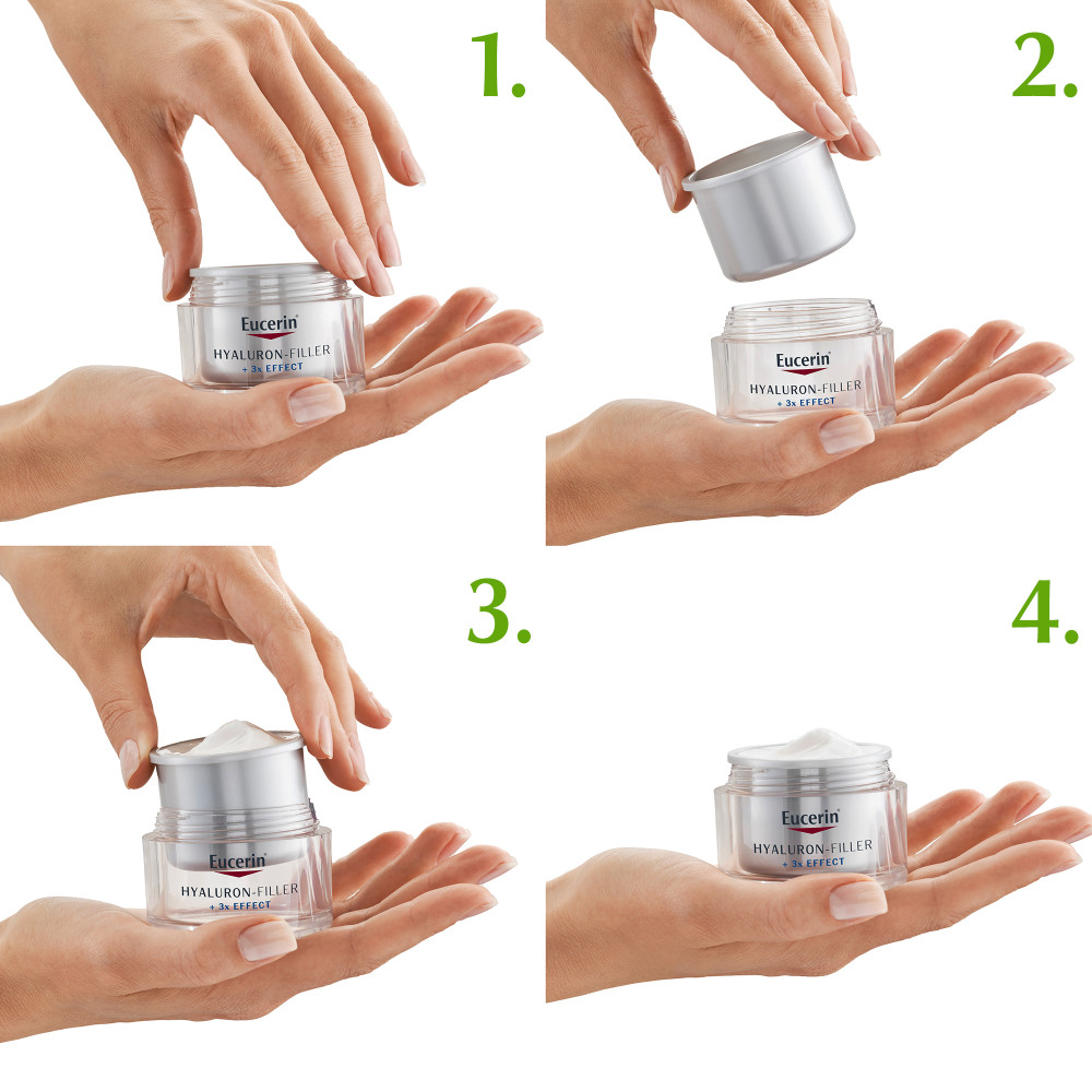 Eucerin HYALURON-FILLER 3x EFFECT NACHT + Nachfüllkapsel 1 Sparset