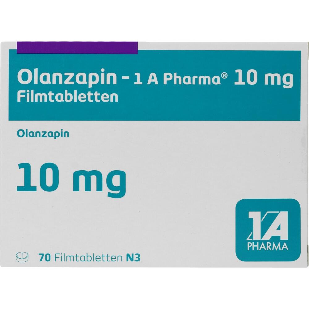 Olanzapin-1 A Pharma 10mg 70 St Filmtabletten