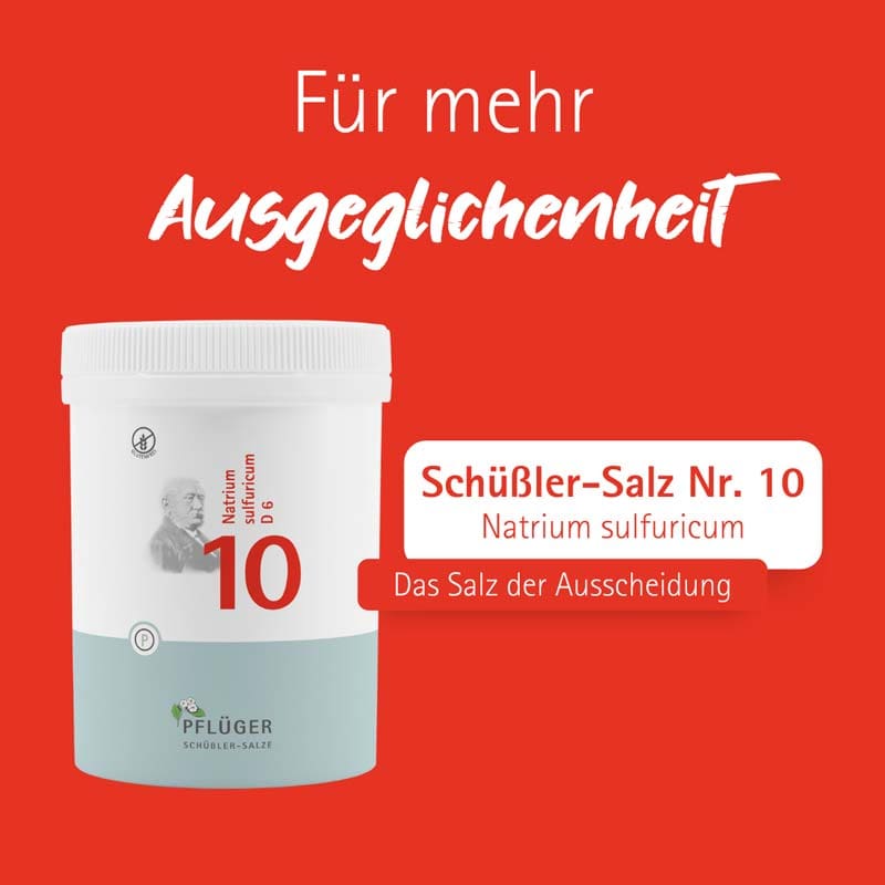 Schüßler-Salz Nr. 10 Natrium sulfuricum D6 1000 St Tabletten