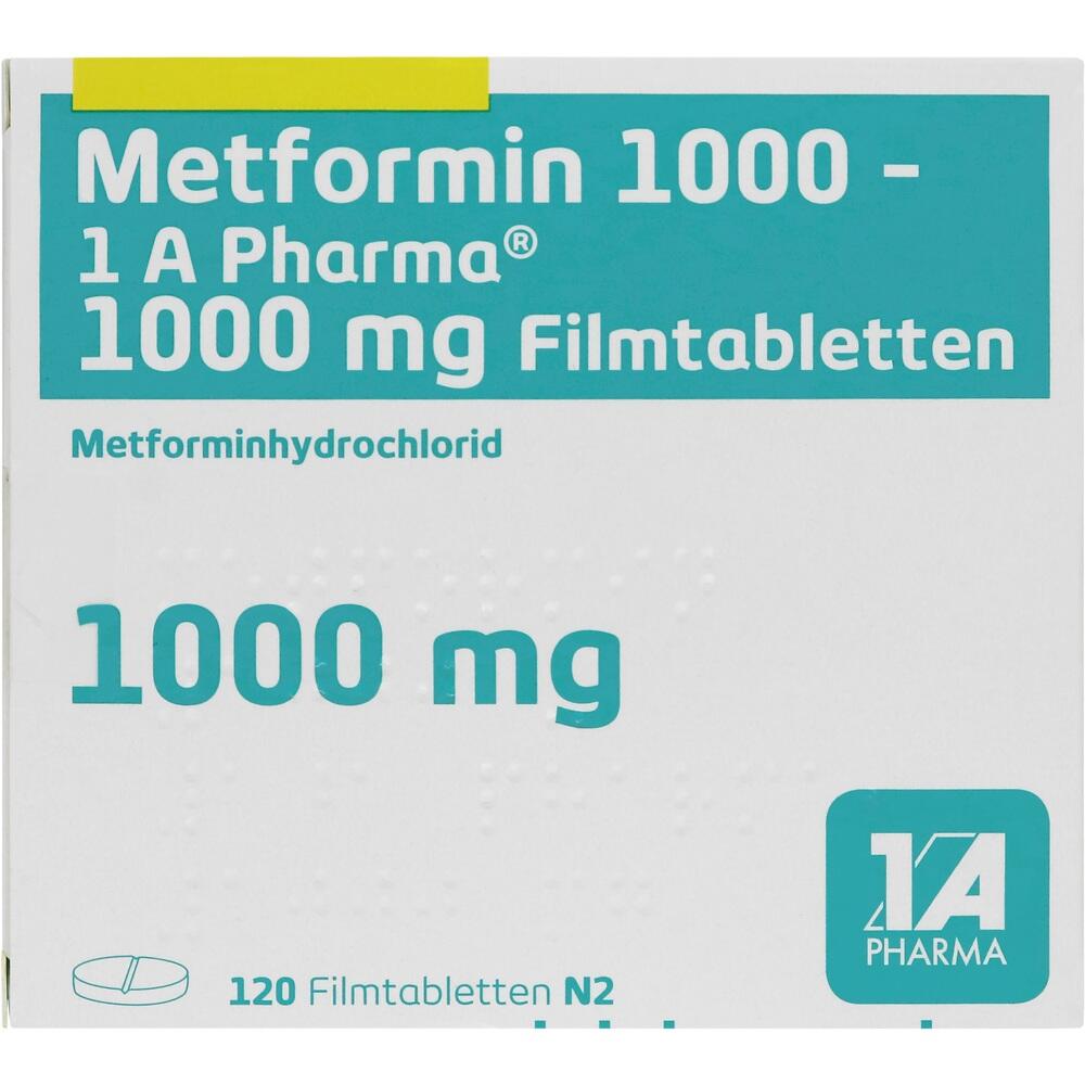 Metformin 1000-1 A Pharma 120 St Filmtabletten