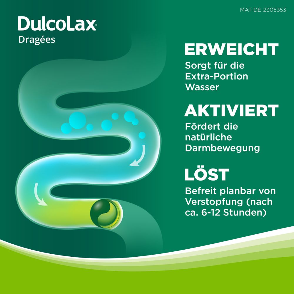 DulcoLax DRAGÉES - Abführmittel bei Verstopfung  100 St Tabletten magensaftresistent