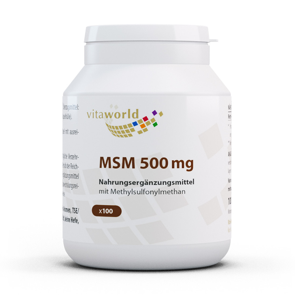 Vitaworld MSM 500mg 100 St Kapseln