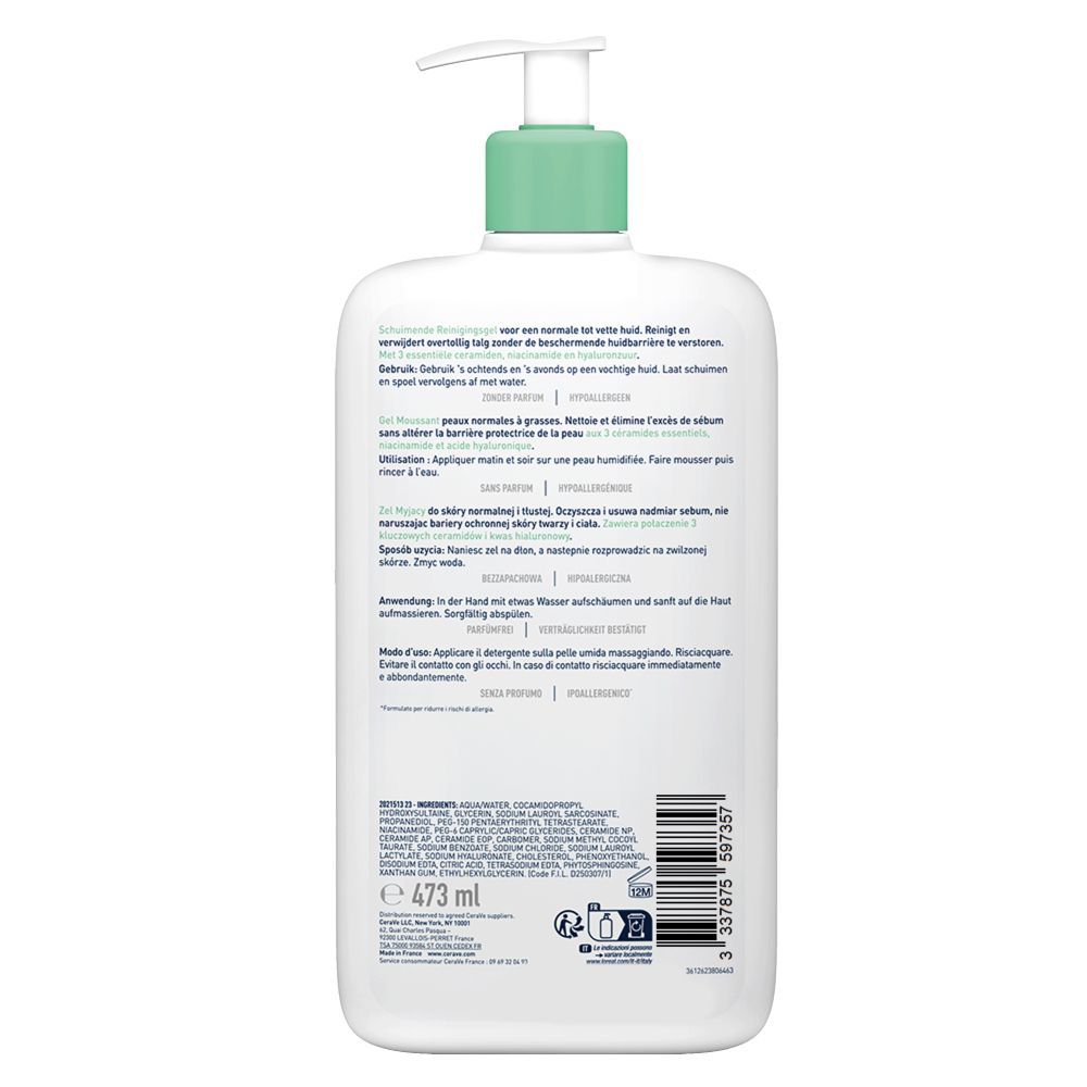 CeraVe Schäumendes Reinigungsgel 473 ml Gel