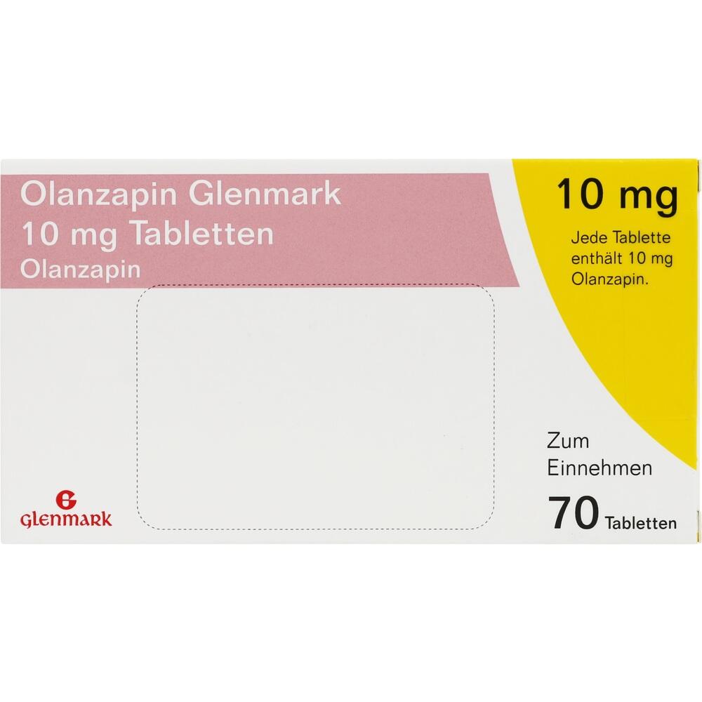 Olanzapin Glenmark 10mg 70 St Tabletten