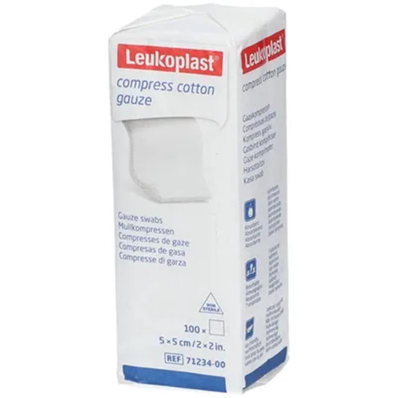 Leukoplast Kompressen 5x5cm 8-fach 100 St Kompressen