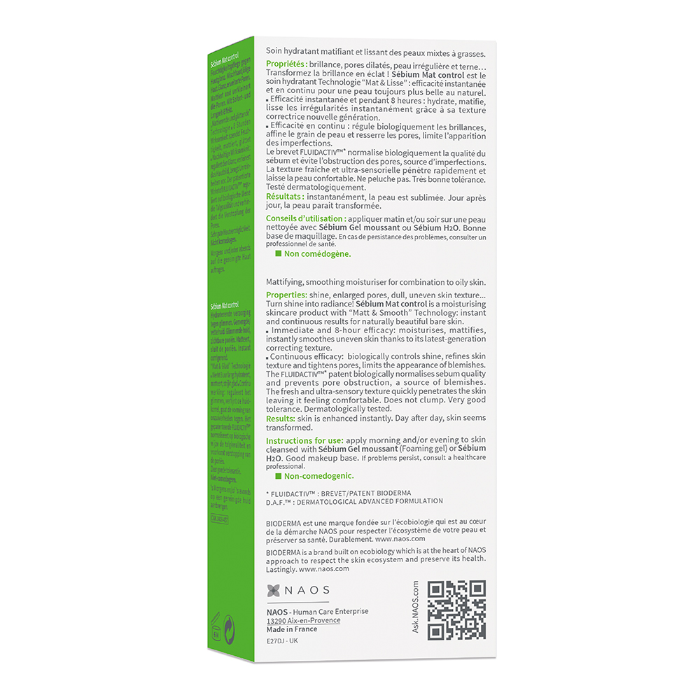 BIODERMA Sébium Mat Control mattierende Feuchtigkeitscreme  1 St Tube