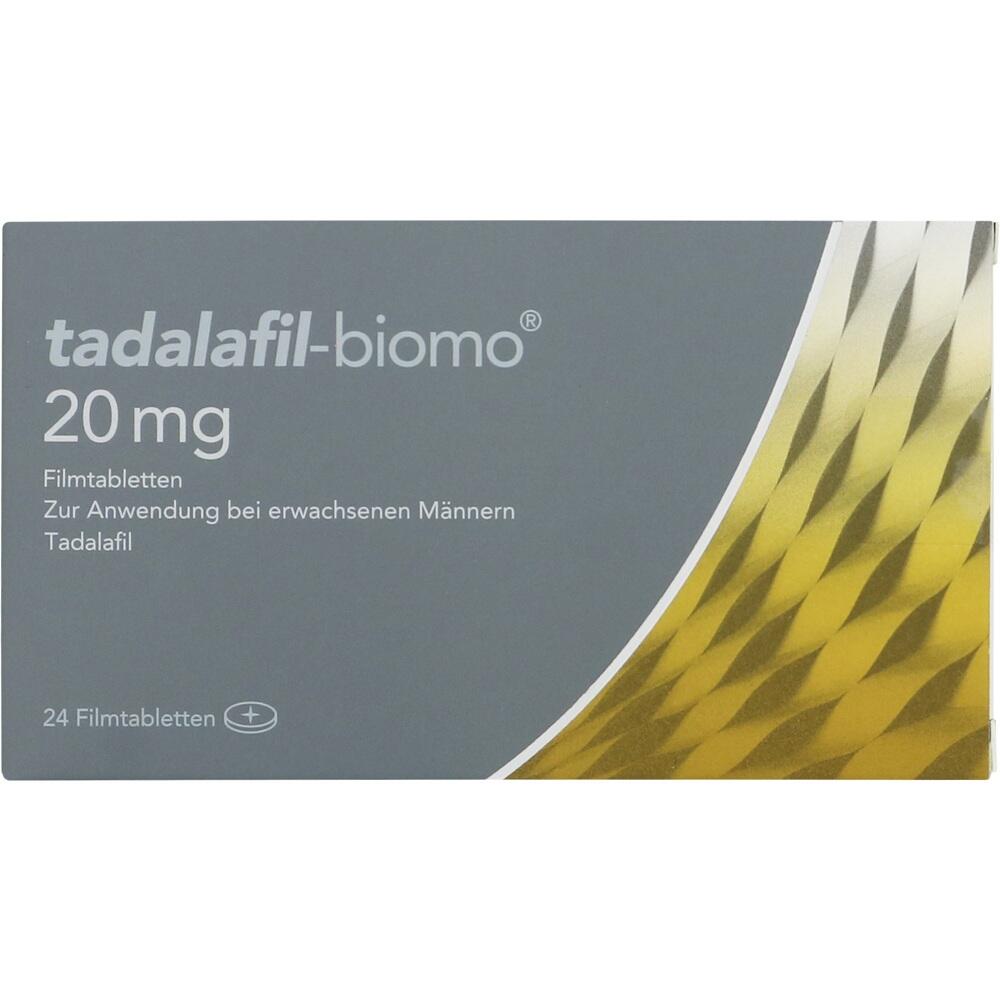 TADALAFIL biomo 20 mg Filmtabletten 24 St Filmtabletten