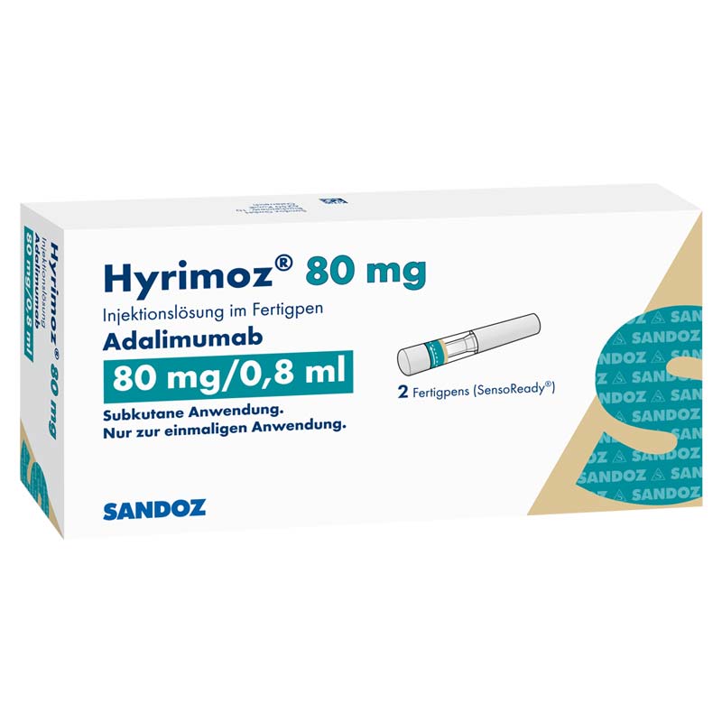 Hyrimoz 80 mg/0,8 ml 2 St Injektionslösung