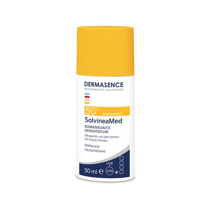 DERMASENCE SolvineaMed SONNENSCHUTZ-GESICHTSFLUID LSF 50+ 50 ml Lotion