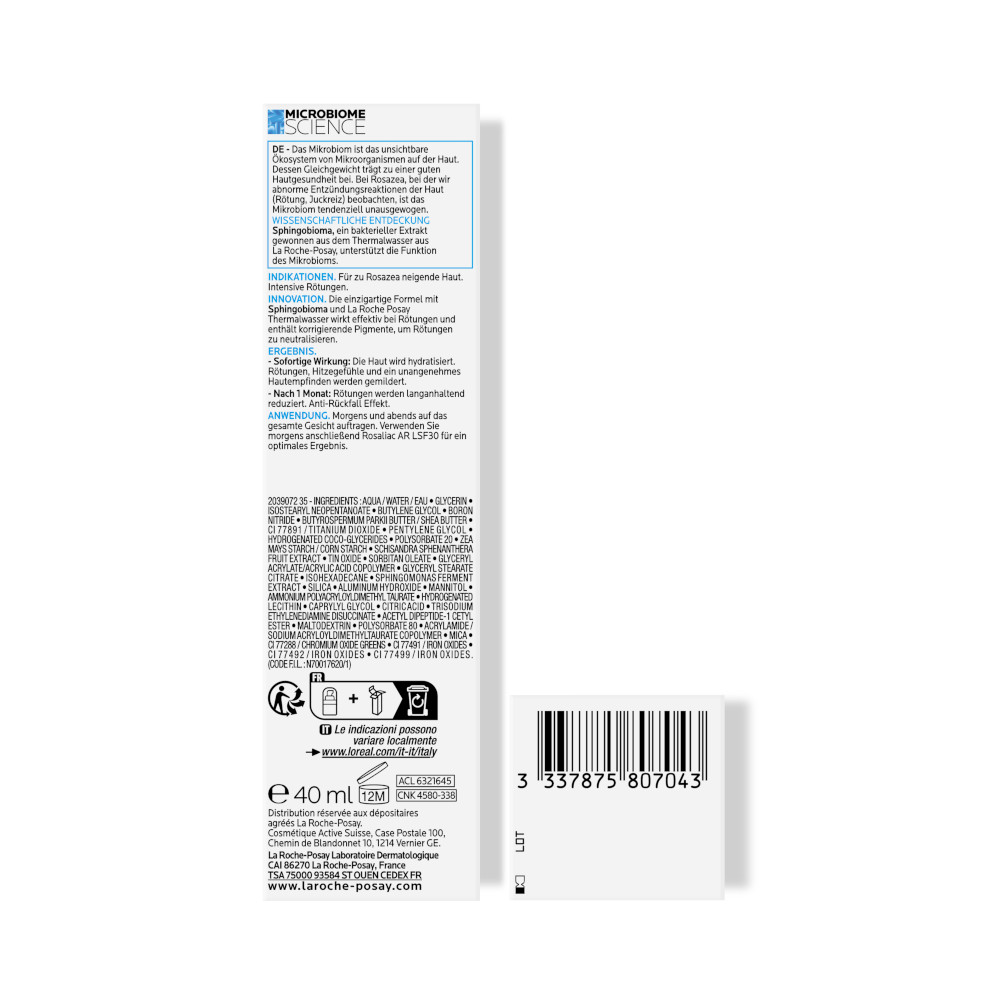 LA ROCHE-POSAY TOLERIANE ROSALIAC AR INTENSIVPFLEGE 40 ml Creme