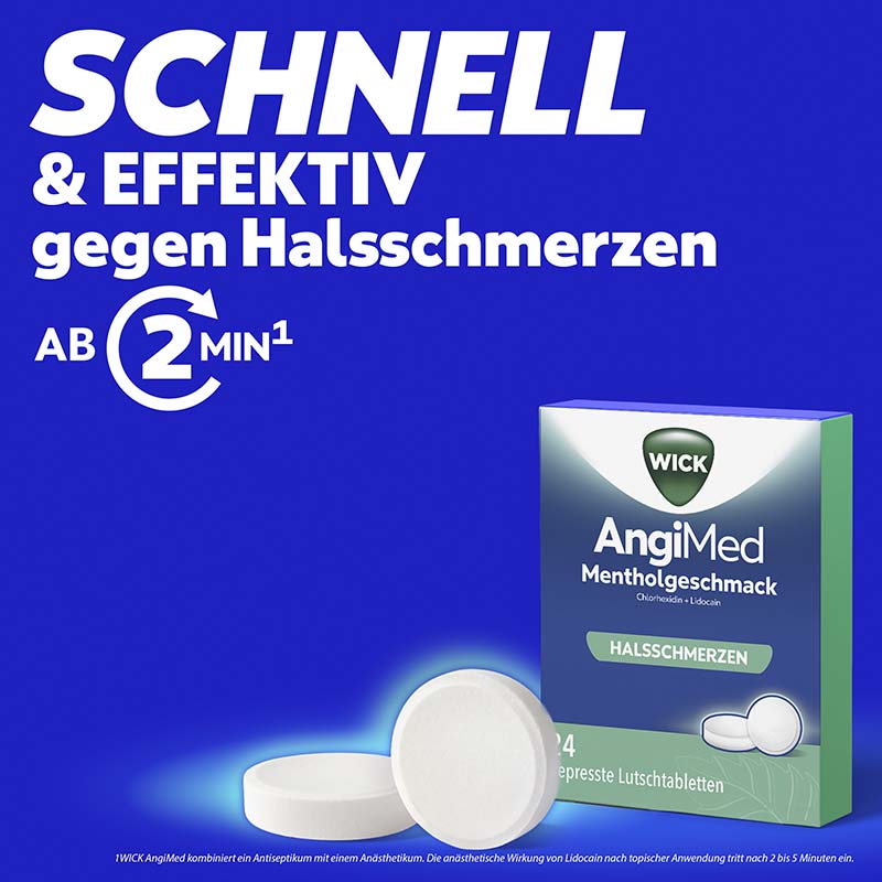 WICK AngiMed Mentholgeschmack  24 St Lutschtabletten