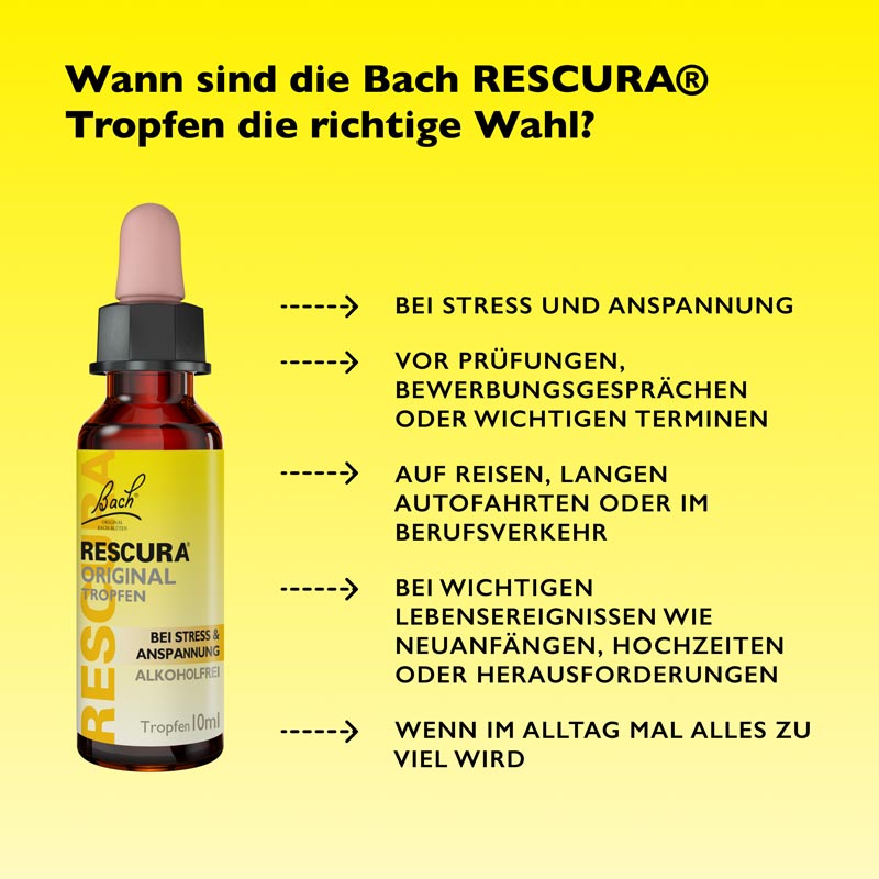 Bach RESCURA ORIGINAL BEI STRESS & ANSPANNUNG 10 ml Tropfen
