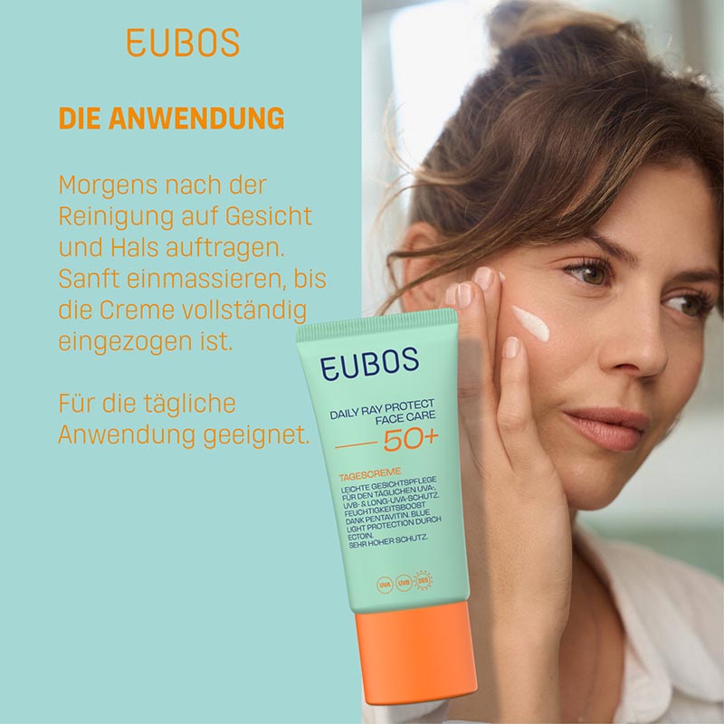 EUBOS DAILY RAY PROTECT FACE CARE 50+ TAGESCREME 50 ml Tagescreme