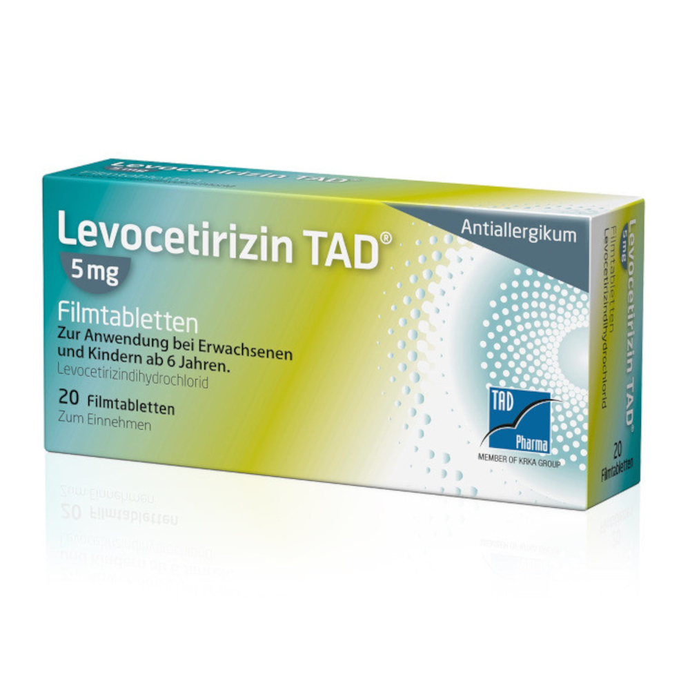 Levocetirizin TAD 5mg 20 St Filmtabletten