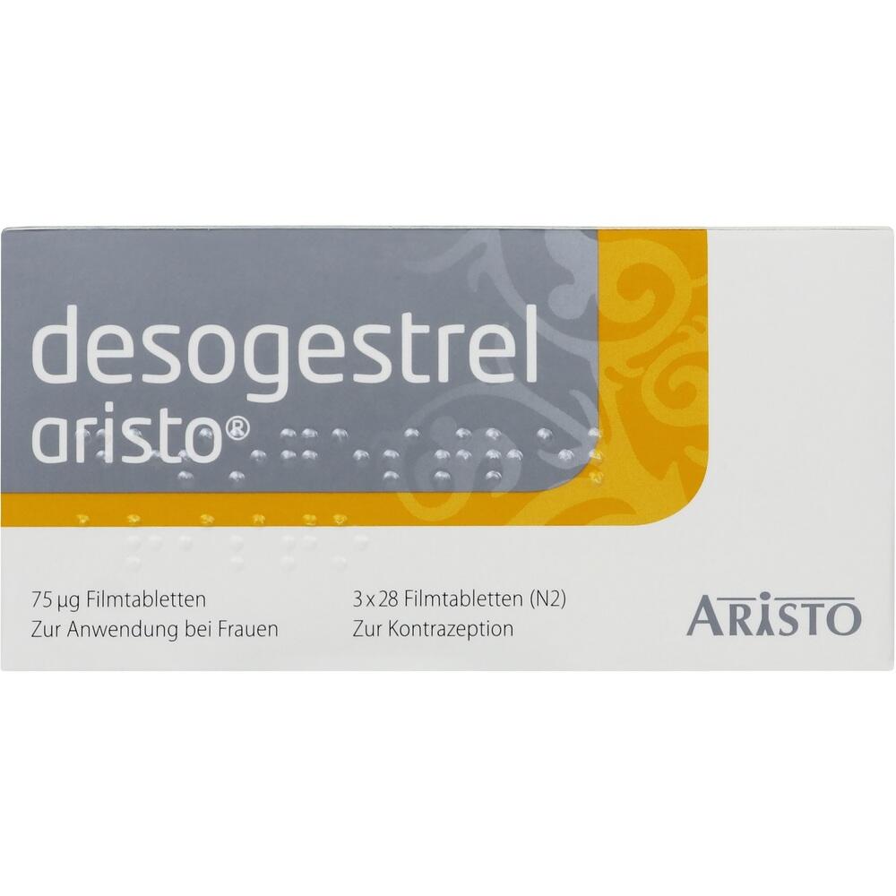 DESOGESTREL Aristo 75 µg Filmtabletten 3X28 St Filmtabletten