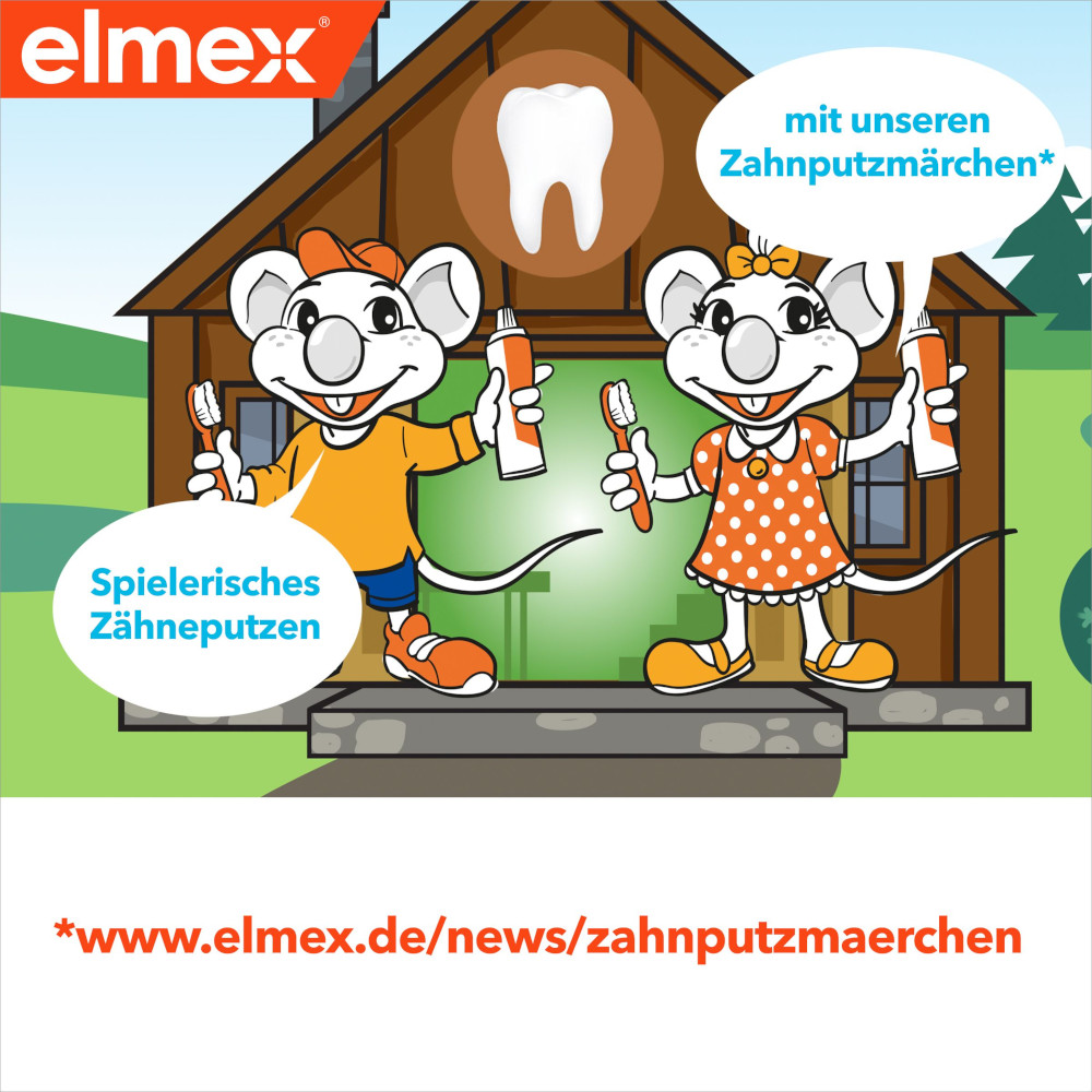 elmex Kinder-Zahnbürste DUO, 2-6 Jahre, WEICH 2 St Zahnbürste